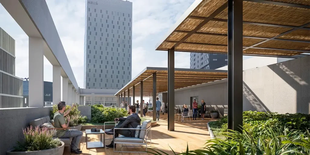 bilMA Office Building - Rooftop | Rentamar Prime Properties bilMA Office Building - Rooftop | Rentamar Prime Properties
